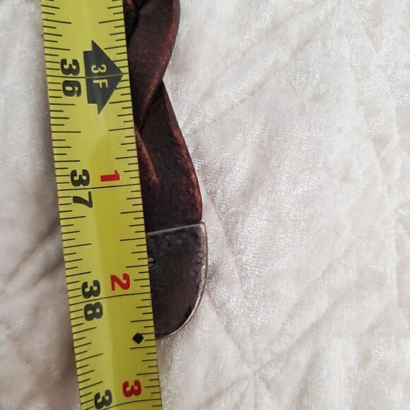 VINTAGE Banana Republic‎ Women\'s Leather Braided  Belt Size 30 main image 4